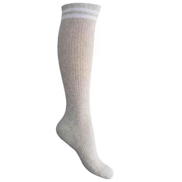 esmé studios - 2-pak - One size - Linin Knæstrømper, Grey Melange esmé studios - 2-pak - One size - Linin Knæstrømper, Grey Melange