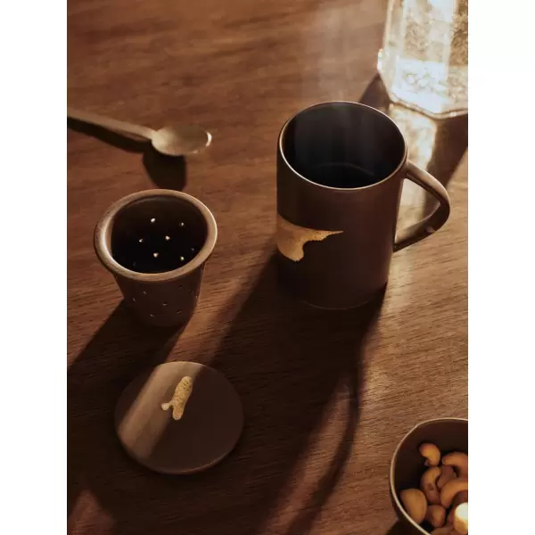 ferm LIVING - Koyo Te Krus med te-si - Dark Brown/Buff