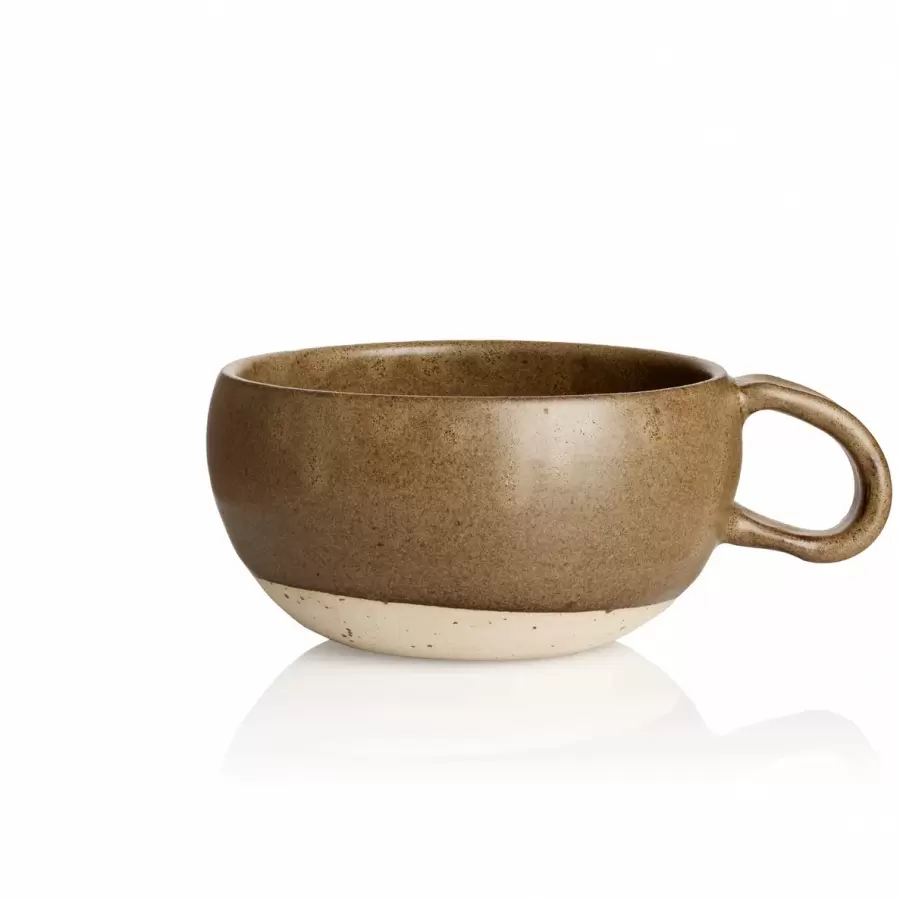 Vangs Keramiske Værksted - Hånddrejet Kop Cappuccino, Grandma's Gravy 2,5dl.