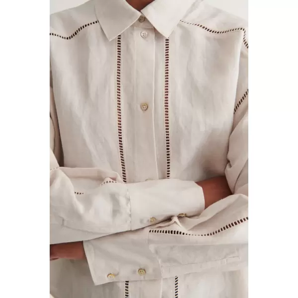 Basic Apparel - Arina Langærmet skjorte, Moon Beam