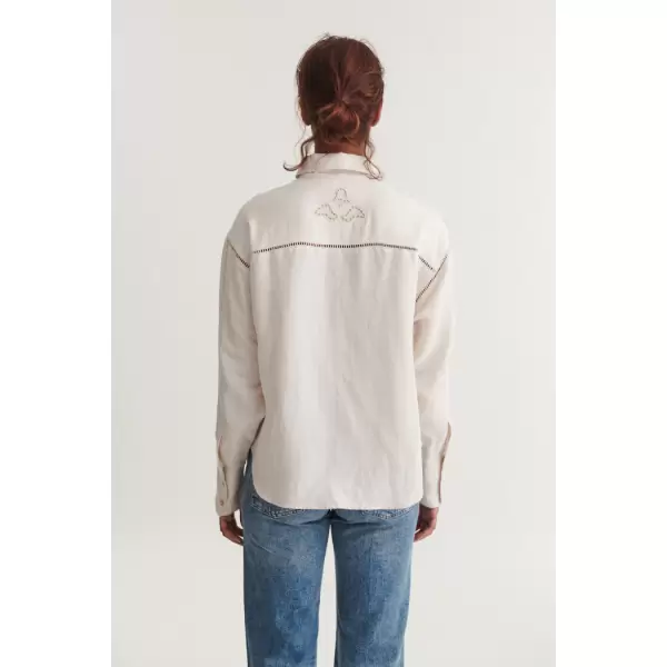 Basic Apparel - Arina Langærmet skjorte, Moon Beam