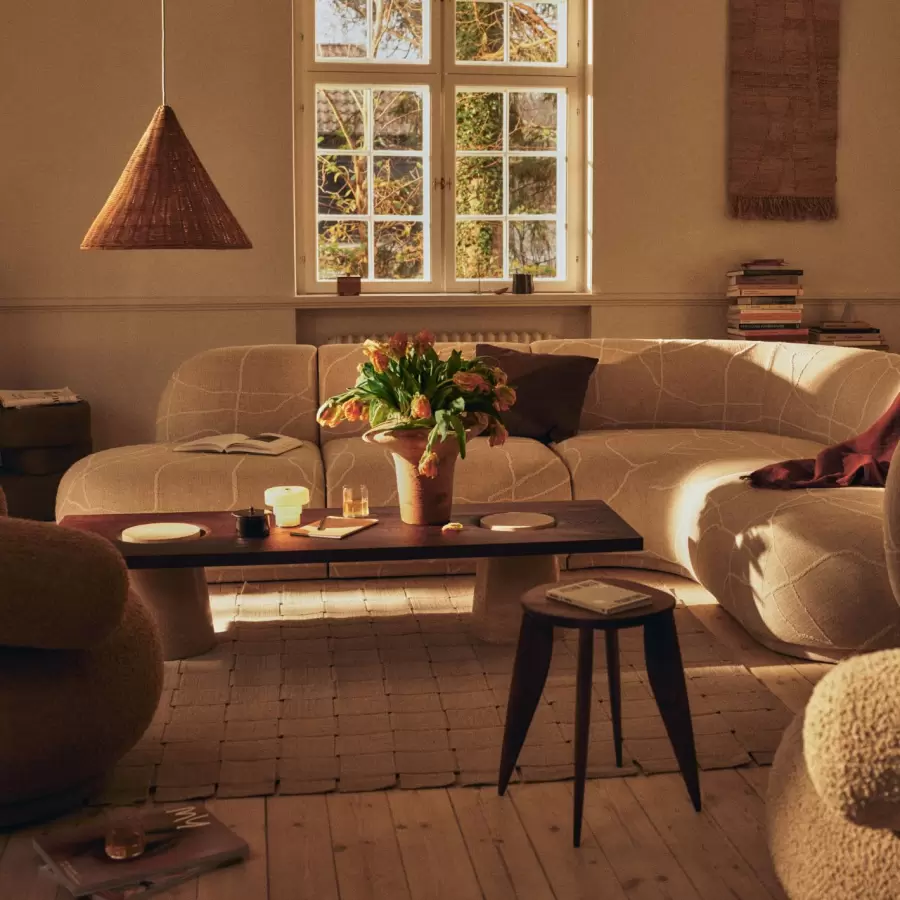 ferm LIVING - Vase Evio, Burnt Umber H:35