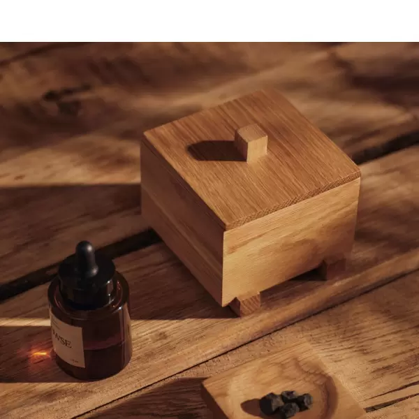 ferm LIVING - Moku Box, Egetræ, 10*9,5*11
