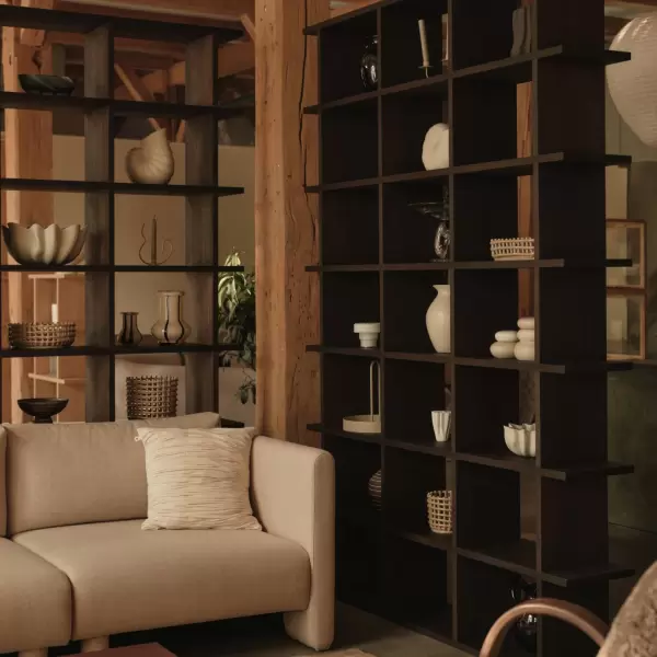 ferm LIVING - Falda Smocksyet Pude, Undyed ferm LIVING - Falda Smocksyet Pude, Undyed