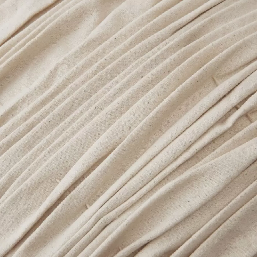 Ferm Living - Falda Smocksyet Pude, Undyed 50*50