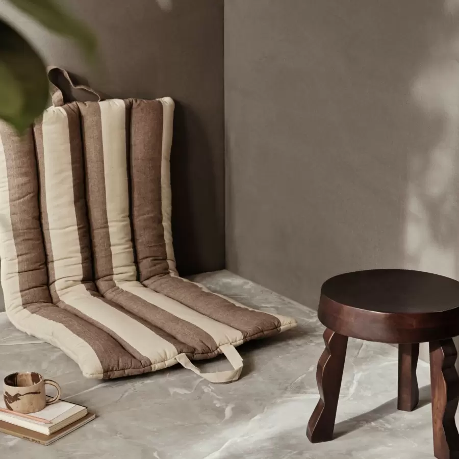 ferm LIVING - Strand Foldemadras, Carob Brown/Parchment 50*100