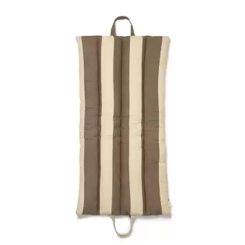 Ferm Living - Foldbar Madras Strand, Carob Brown/Parchment 50*100 Ferm Living - Foldbar Madras Strand, Carob Brown/Parchment 50*100