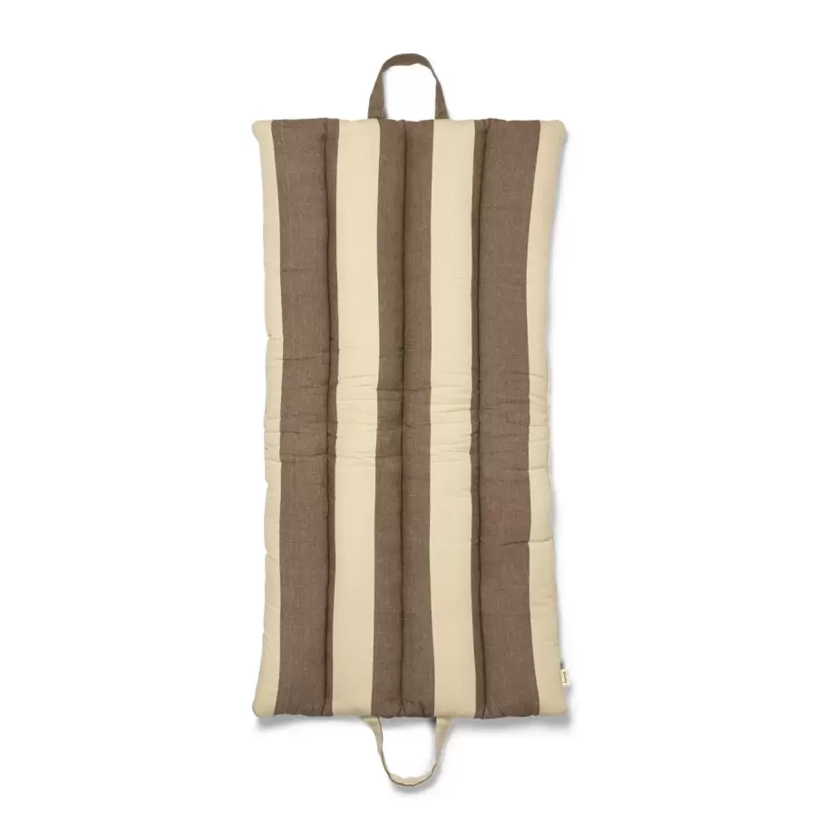 ferm LIVING - Strand Foldemadras, Carob Brown/Parchment 50*100