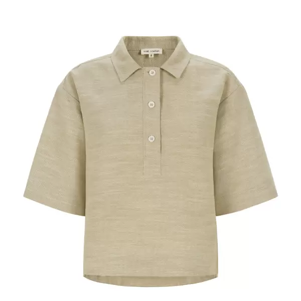 esmé studios - Kaya Boxy Shirt, Brownie Mélange