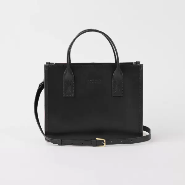 O My Bag - Jackie midi + læderstrop sort