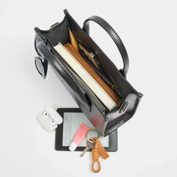 O My Bag - Jackie Midi, Black + Leather Strap O My Bag - Jackie Midi, Black + Leather Strap