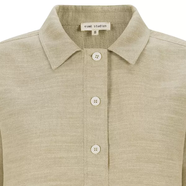 esmé studios - Kaya Boxy Shirt, Brownie Mélange