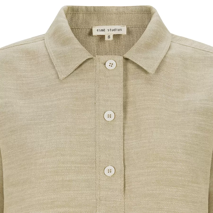 esmé studios - Kaya Boxy Shirt, Brownie Mélange