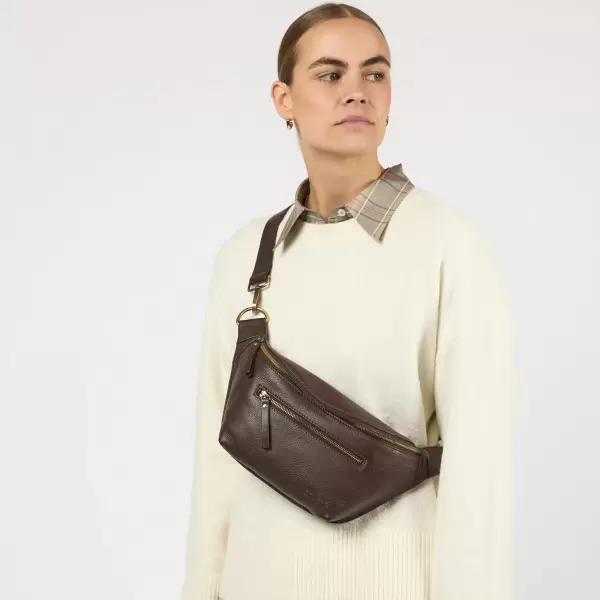 O My Bag - Drew Bum Bag - Chocolate Soft Grain