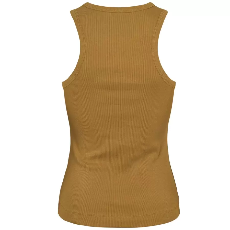 esmé studios - Blossom Racerback Rib Tank, Dull Gold