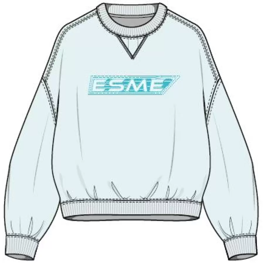 esmé studios - Riley LS Sweat GOTS, Ice Melt