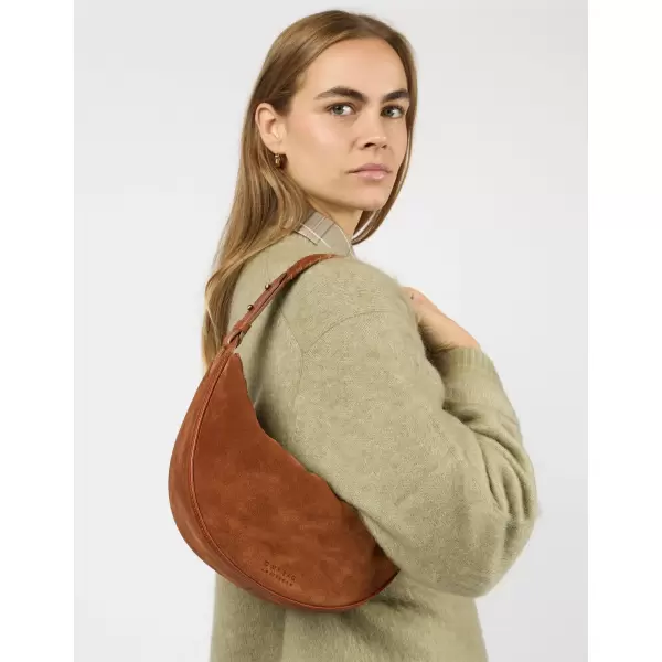 O My Bag - Leo Midi Shoulder Strap - Cognac Suède O My Bag - Leo Midi Shoulder Strap - Cognac Suède