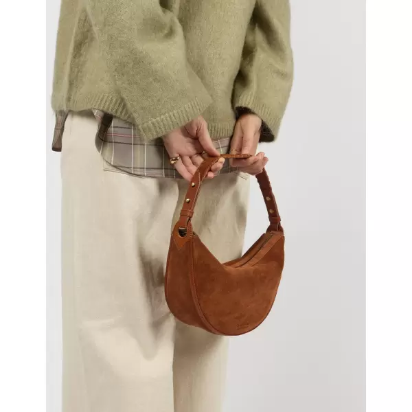 O My Bag - Leo Midi Shoulder Strap - Cognac Suède O My Bag - Leo Midi Shoulder Strap - Cognac Suède