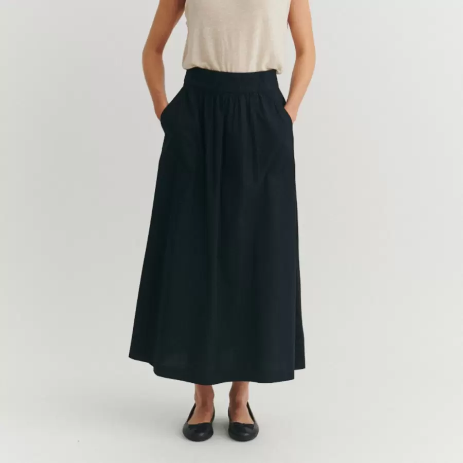 Basic Apparel - Silje Long Skirt, Black