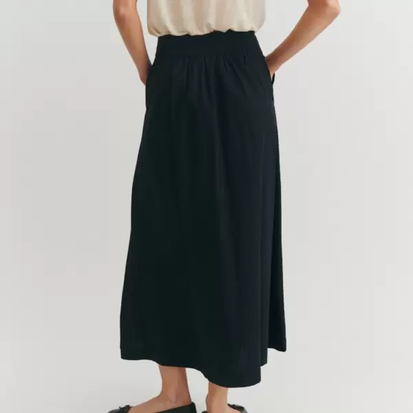 Basic Apparel - Silje Long Skirt, Black