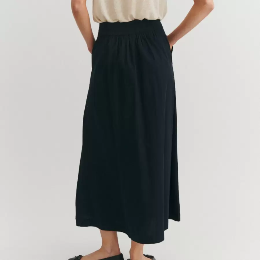 Basic Apparel - Silje Long Skirt, Black