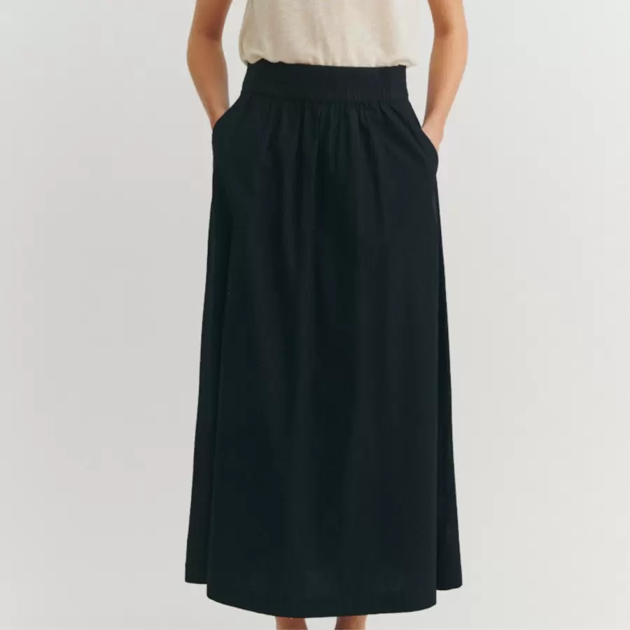 Basic Apparel - Silje Long Skirt, Black
