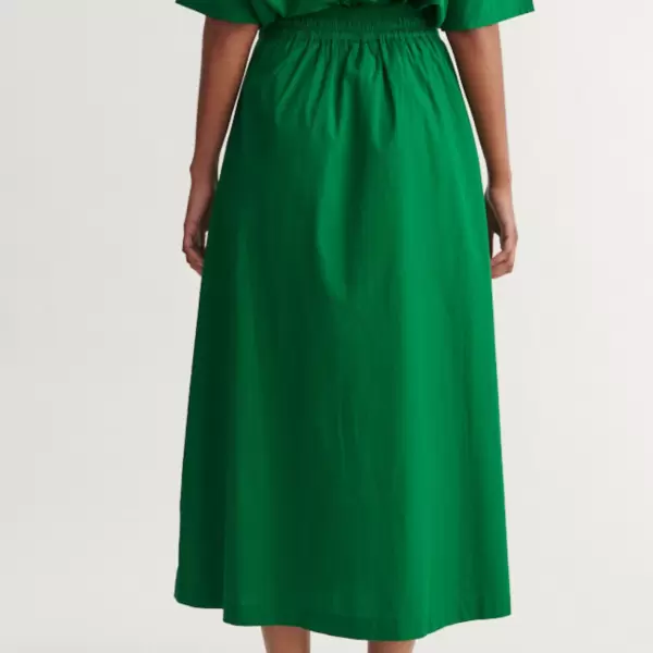 Basic Apparel - Silje Long Skirt, Abundant Green Basic Apparel - Silje Long Skirt, Abundant Green