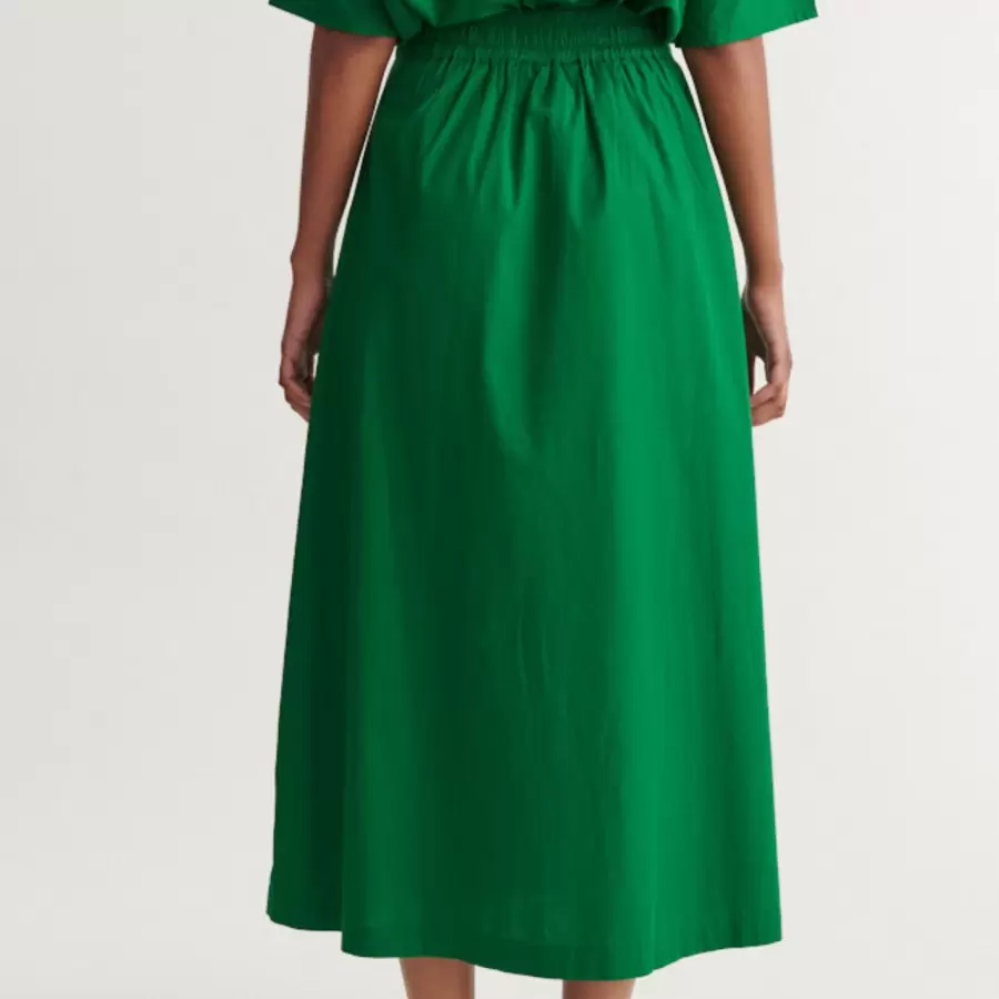 Basic Apparel - Silje Long Skirt, Abundant Green