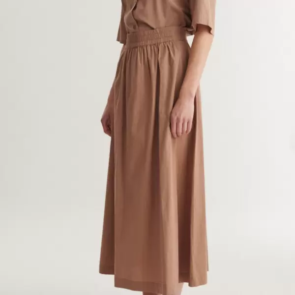 Basic Apparel - Silje Long Skirt, Portobella