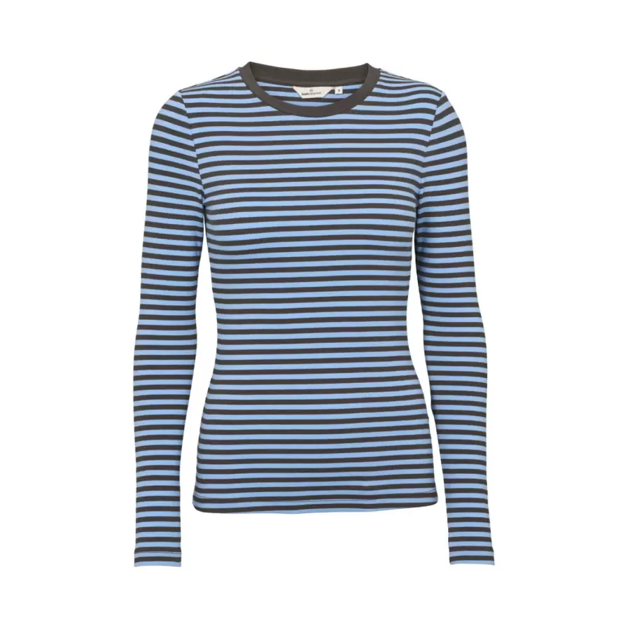 Basic Apparel - Ludmilla LS Tee, Frozen Fjord