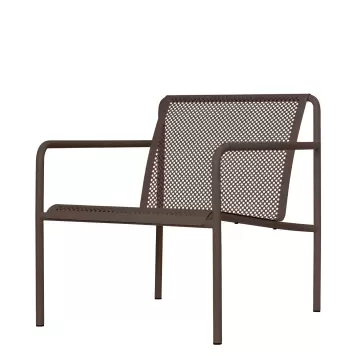 Ferm Living - Dapple Loungestol med armlæn, Dark Chocolate Ferm Living - Dapple Loungestol med armlæn, Dark Chocolate