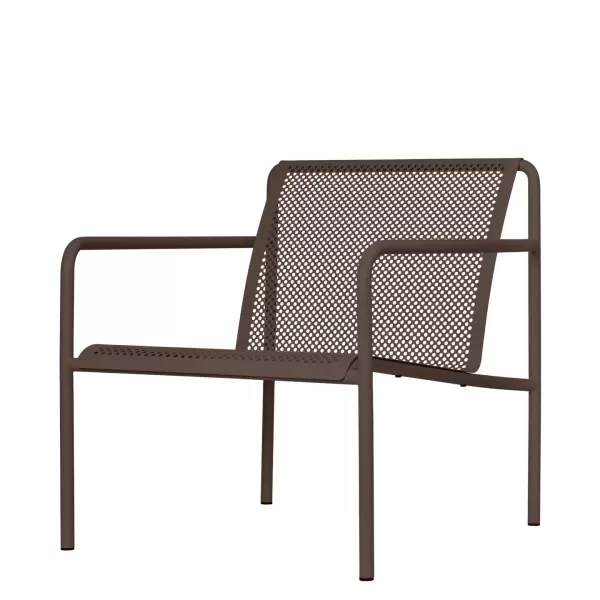 ferm LIVING - Dapple Loungestol med armlæn, Dark Chocolate ferm LIVING - Dapple Loungestol med armlæn, Dark Chocolate