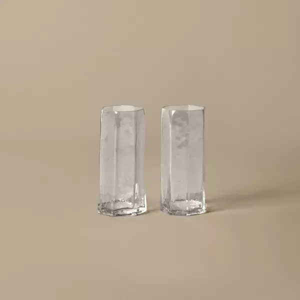 ferm LIVING - Kiru høje glas 2 stk, Klar