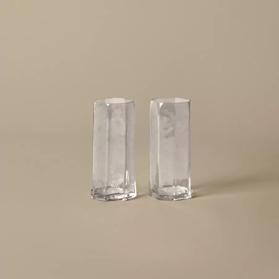 ferm LIVING - Kiru høje glas 2 stk, Klar