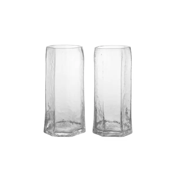 ferm LIVING - Kiru høje glas 2 stk, Klar ferm LIVING - Kiru høje glas 2 stk, Klar