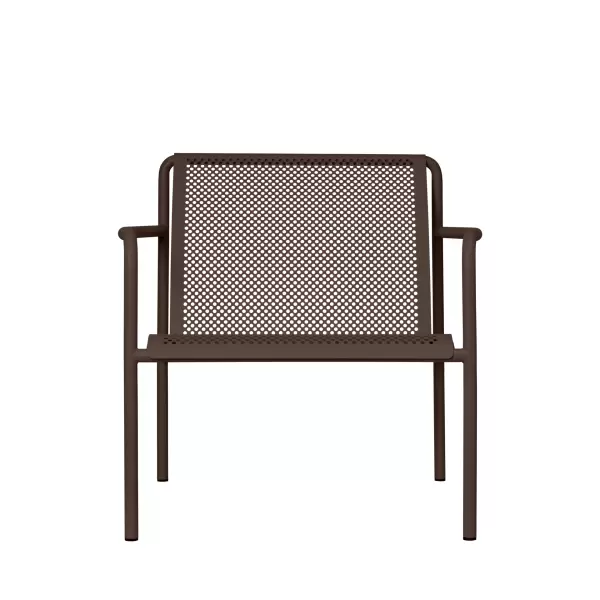 ferm LIVING - Dapple Loungestol med armlæn, Dark Chocolate - Hent selv