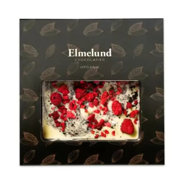 Elmelund - Hvid Chokolade, Lakrids/Hindbær ØKO