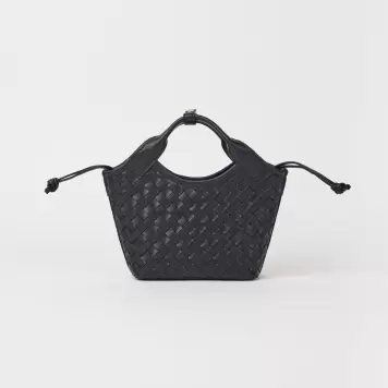 O My Bag - Mara Mini Woven Classic Leather, Black O My Bag - Mara Mini Woven Classic Leather, Black