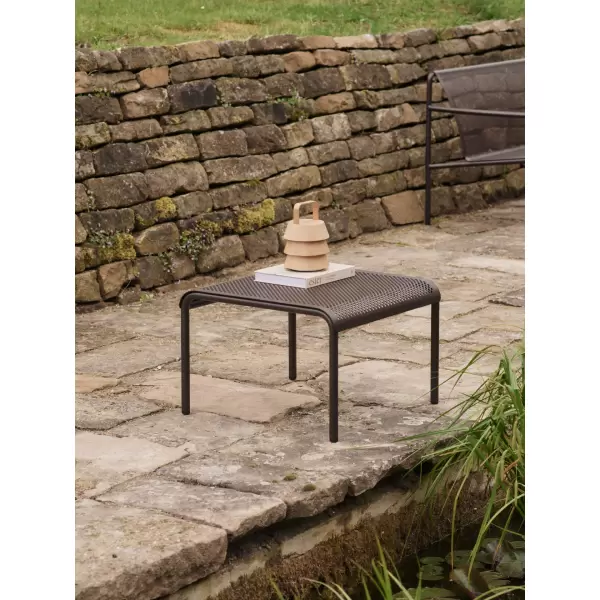 ferm LIVING - Dapple Loungebord, Dark Chokolate 57*57