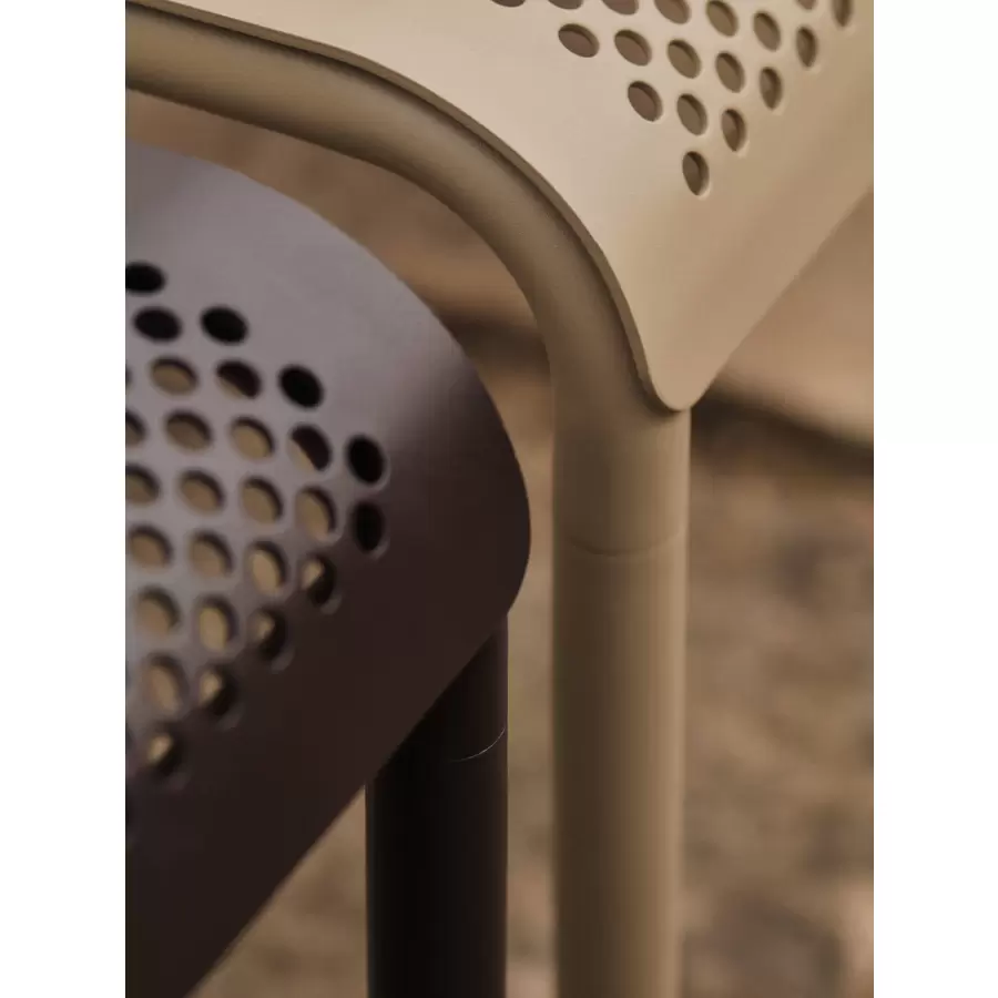 Ferm Living - Dapple Loungebord, Dark Chokolate 57*57  