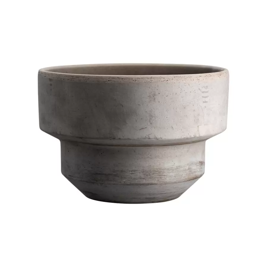 Bergs Potter - Kommer snart - Ø:40 Krukke The Hoff, Uglaseret Grå - Hent selv