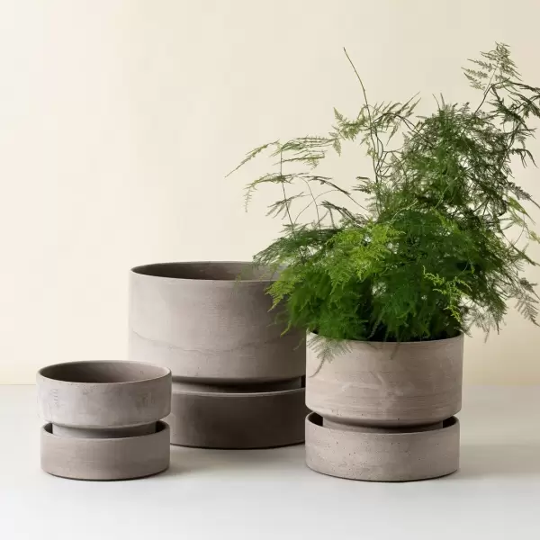Bergs Potter - Kommer snart..Hoff 40 cm. sæt - grå terracotta
