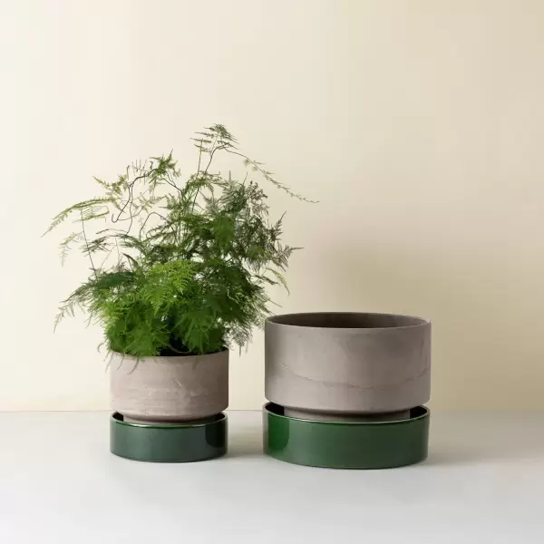 Bergs Potter - Kommer snart - Hoff 40 cm. sæt - grå og grøn glaseret - hent selv Bergs Potter - Kommer snart - Hoff 40 cm. sæt - grå og grøn glaseret - hent selv