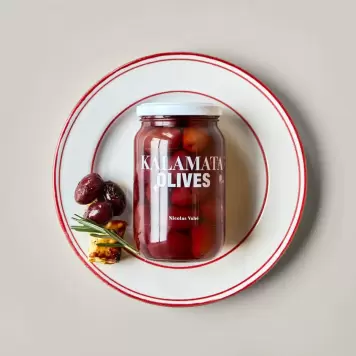 Nicolas Vahé - Oliven Kalamata, 370g. Nicolas Vahé - Oliven Kalamata, 370g.