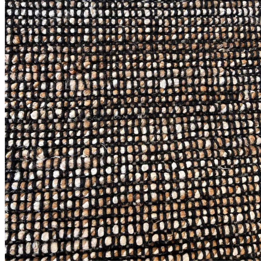 dixie - Jute løber Filip, Sort Melange 80*250 