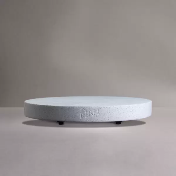 Bergs Potter - Ø:25 Plantetrolley Rolling Stone, Terrazzo Hvid  