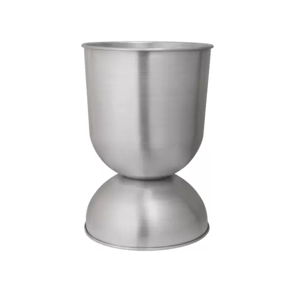 ferm LIVING - Hourglass Pot Large, Aluminium Ø:50*73 - Hent selv