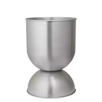 Ferm Living - Hourglass Pot Medium, Aluminium Ø:40*59 Ferm Living - Hourglass Pot Medium, Aluminium Ø:40*59