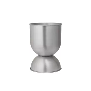 Ferm Living - Hourglass Pot Small, Aluminium Ø:30*42,5 Ferm Living - Hourglass Pot Small, Aluminium Ø:30*42,5