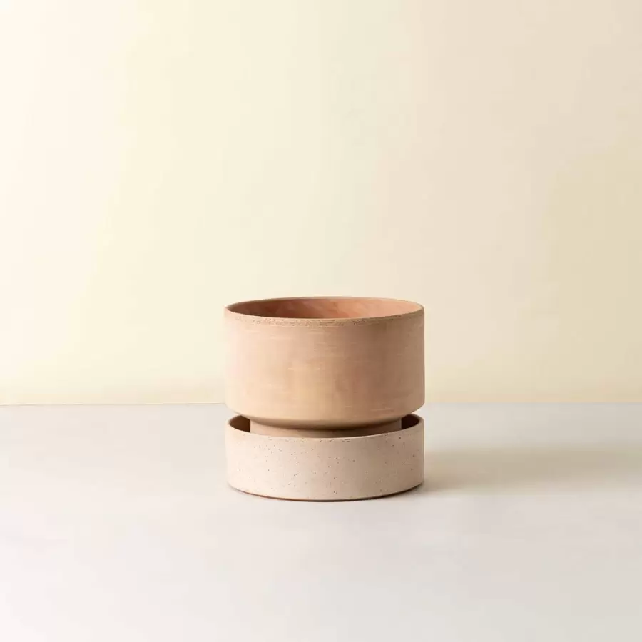 Bergs Potter - Hoff 40 cm. sæt - rosa terracotta